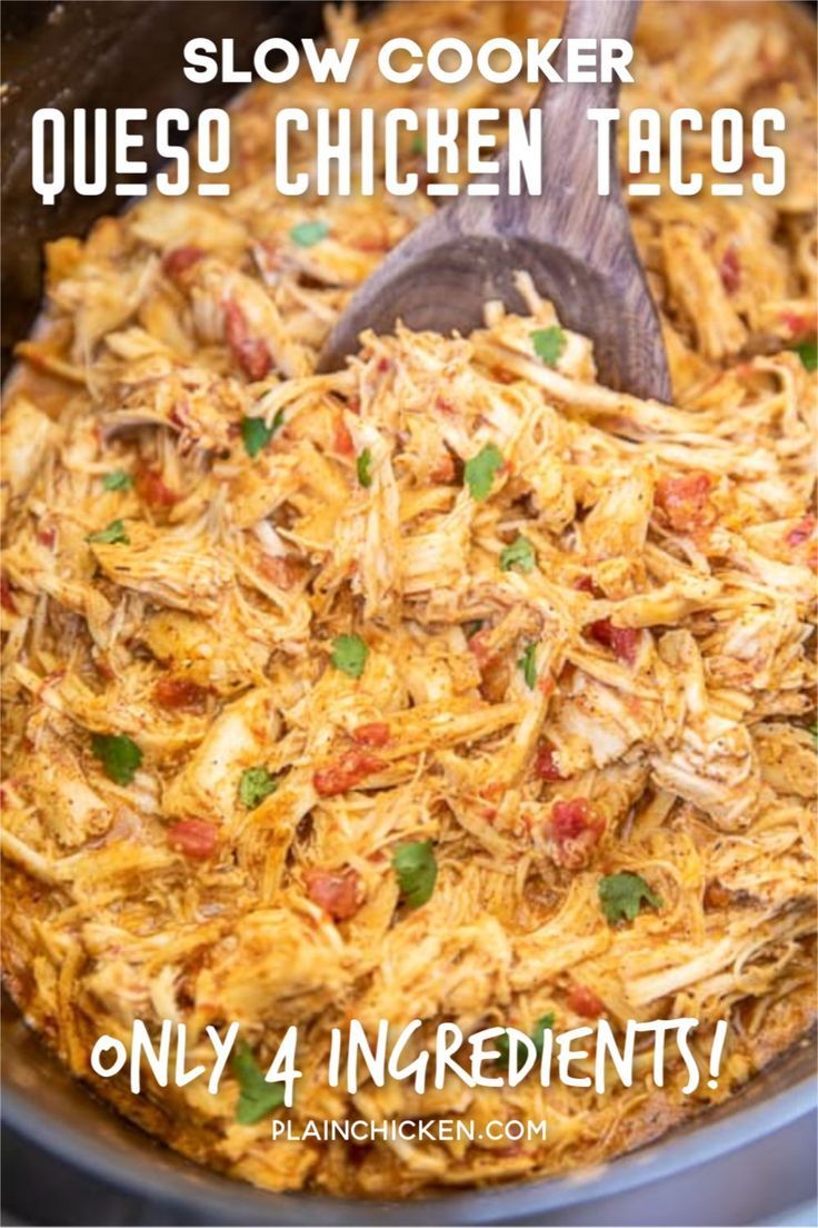 Crockpot Dishes, Crockpot Recipes Slow Cooker, Crock Pot Cooking, Cooking Recipes, Healthy Recipes, Crockpot Chicken Tacos, Chicken Cooker, Chicken Enchiladas, Enchiladas Verdes