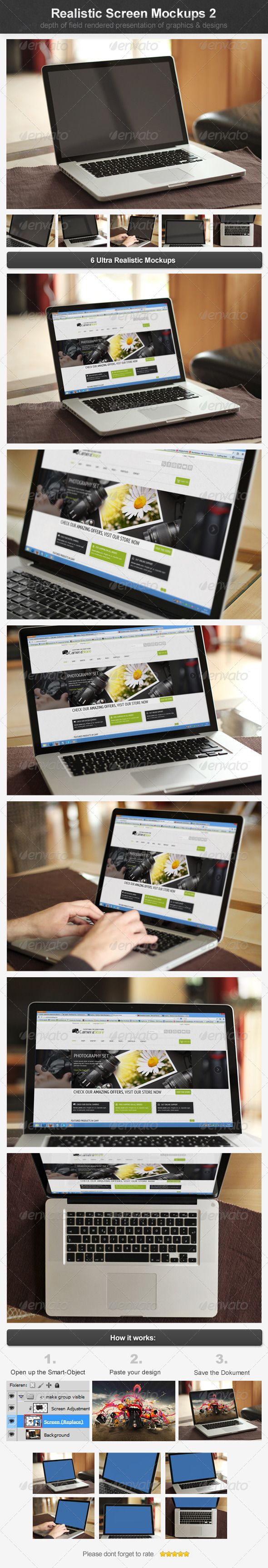 Download Realistic Screen Mockups 2 | Mockup design, Mockup, Display mockup