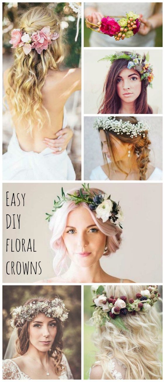 DIY floral crown - perfect for brides and bridesmaids, or as a bridal shower activity. Read more at www.victoriamillesime.co.uk/blog Diy Bridal, Floral Bridal, Vintage Bridal, Diy Wedding, Wedding Day, Bride Floral, Bridal Crown, Boho Bridal, Wedding Reception