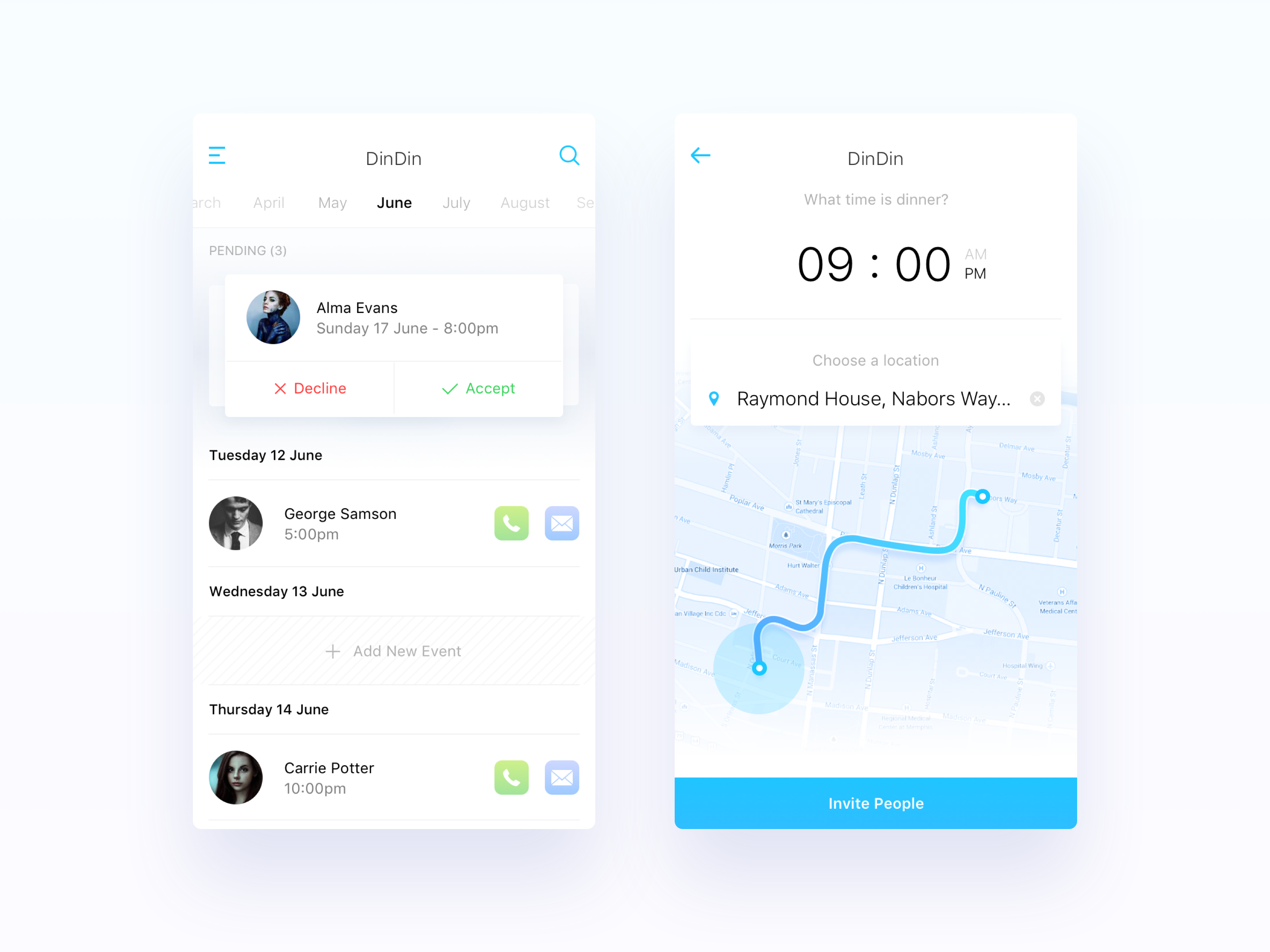 Calendar app App user interface Sketch app Calendar app App user interface Sketch app