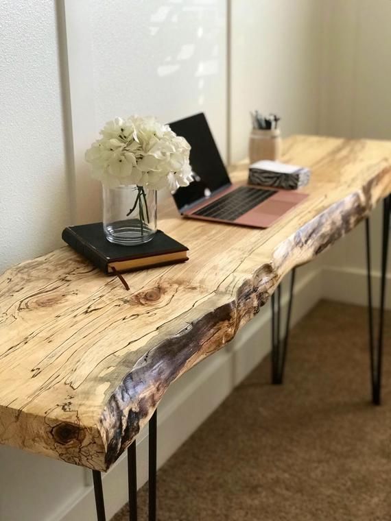 Live Edge-Tisch / Live Edge-Schreibtisch / Live Edge-Sofatisch / Schreibtisch We... - Gemalde und Dekoration - My Blog