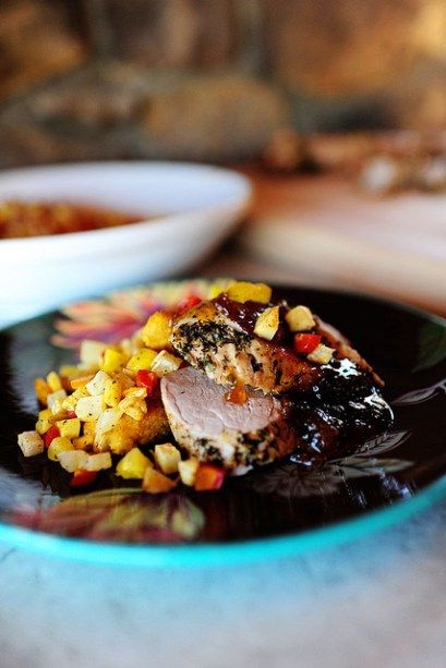 Herb Roasted Pork Tenderloin with Preserves | The Pioneer ...