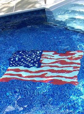 American Flag Pool Mat Frontgate American Flag Fourth Of July 4th Of July Party