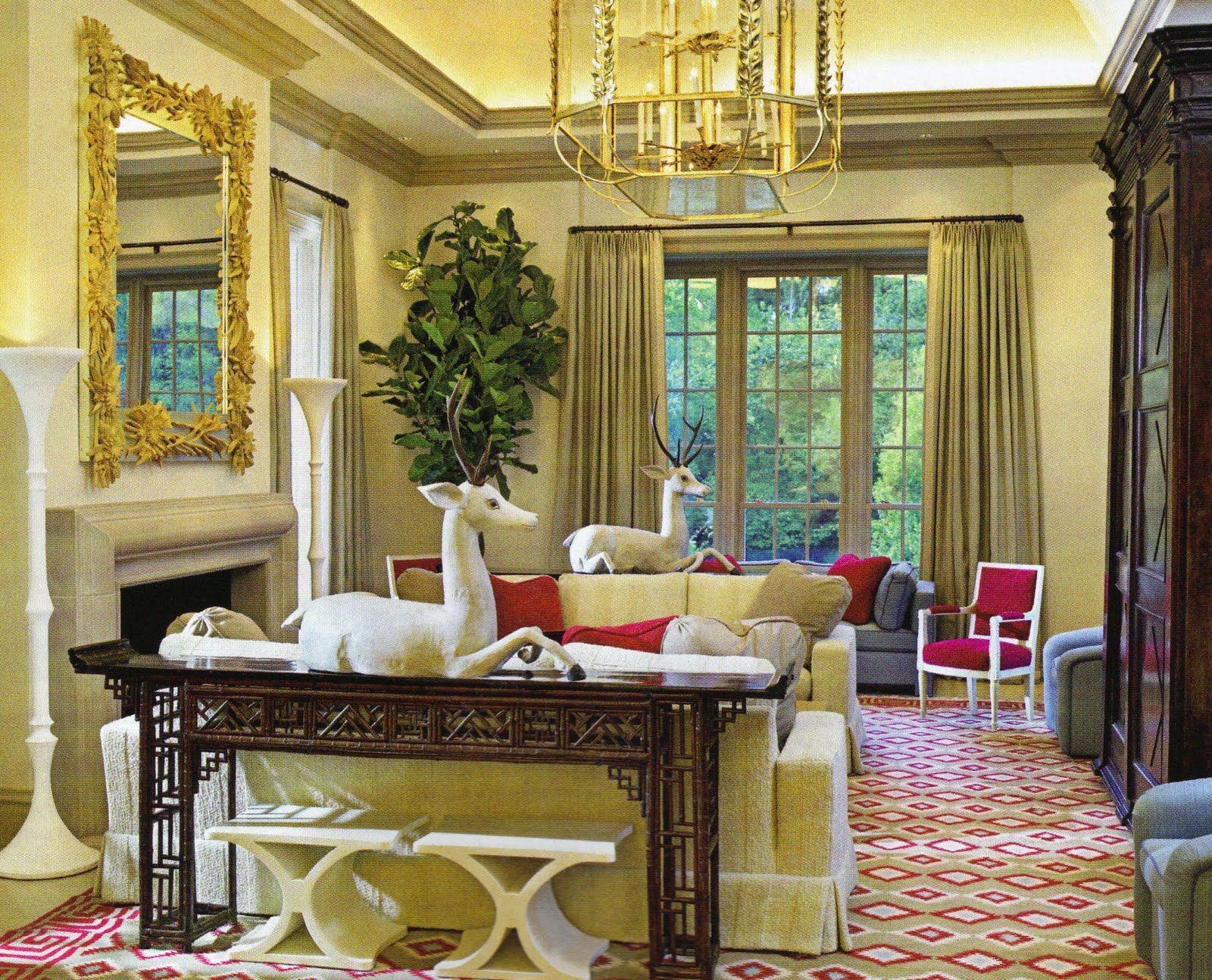 Thomas Britt Decorated House In Missouri Family Room With Dhurrie Thomas Britt Decorated House In Missouri Family Room With Dhurrie