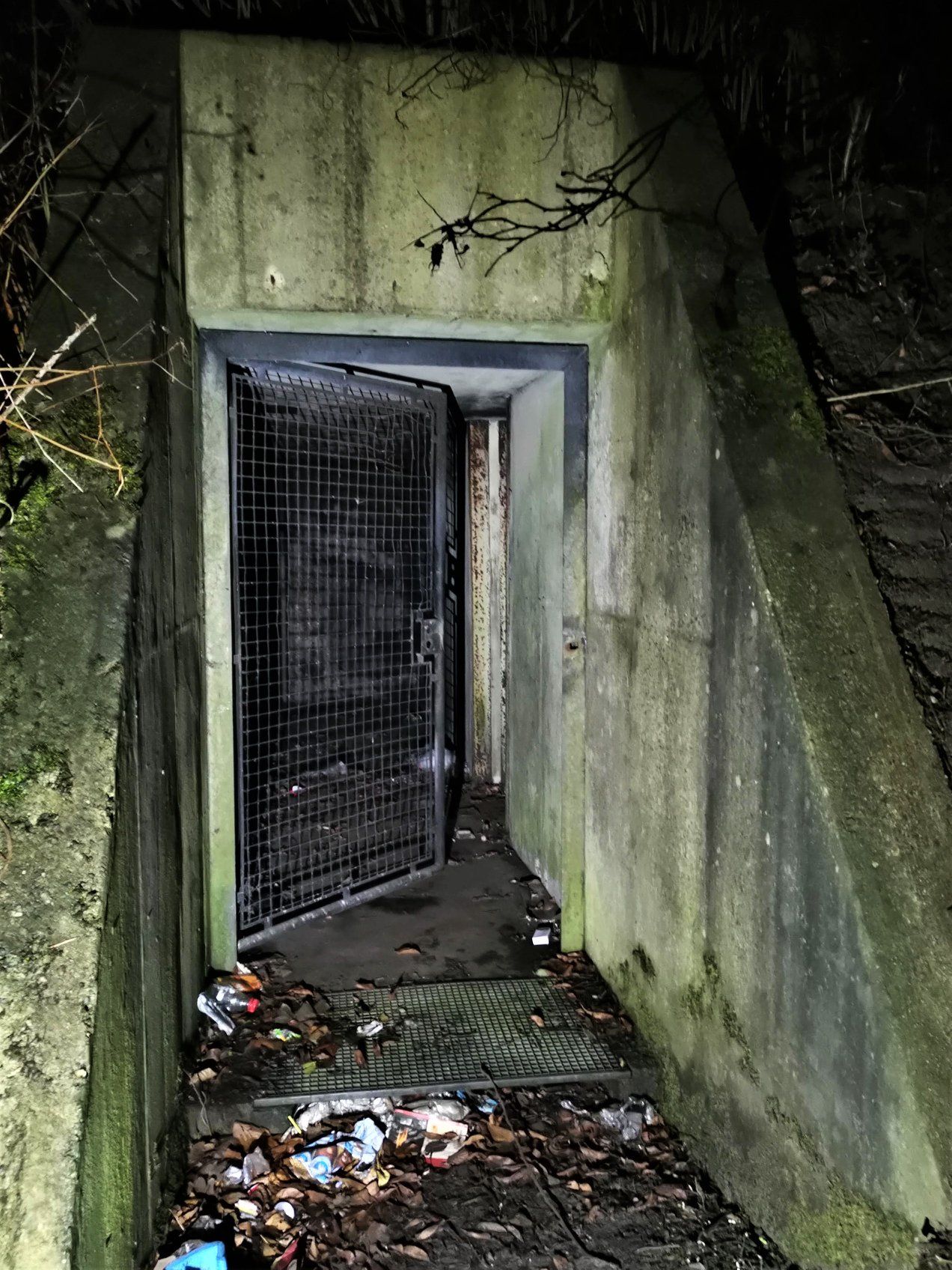 The bunker were build by the Germans during WWII, in 1955 the Danish Civil Defence (DCD) moved in. As the city grew, and the demands to the Civil Defence increased, a decition were made to expand the existing bunker and in 1971 the bunker got enlarged with extra 7 rooms. The bunker were taken out of service in 1993, from then up until 1999, it was used by the DCD for training of their smoke divers. Today it's privately owned and there's no legal access to the bunker. #bunker #WWII #ColdWar Places In Europe, Places Around The World, Abandoned Buildings, Abandoned Places, Era Nuclear, Fallout, Secret Bunker, Bunker Hill Monument, Doomsday Bunker