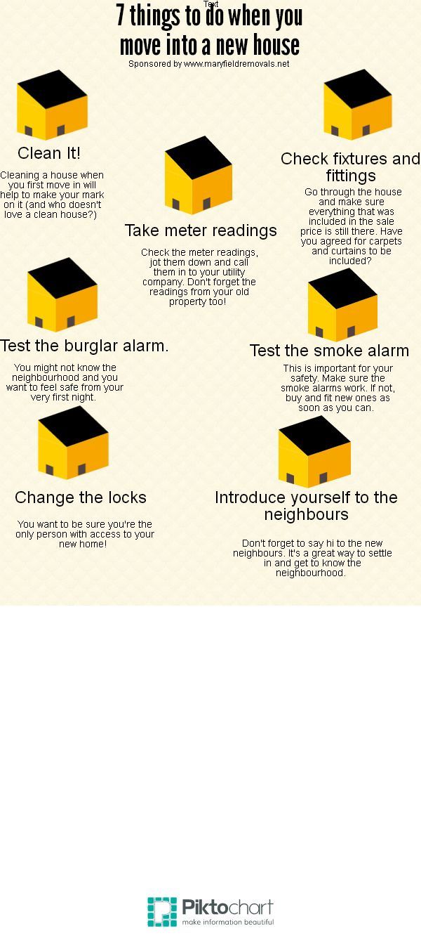 The First Things You Need To Do When Moving Into A New Home And 7 Things To Do When Moving Into A New House