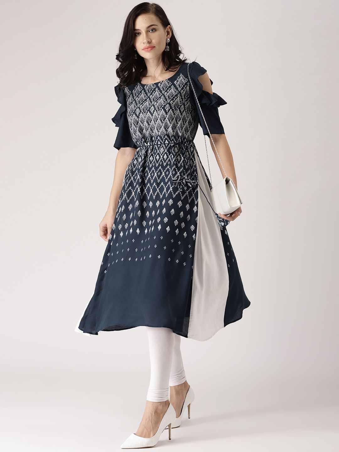 Cold Shoulder Kurti Design - YouTube