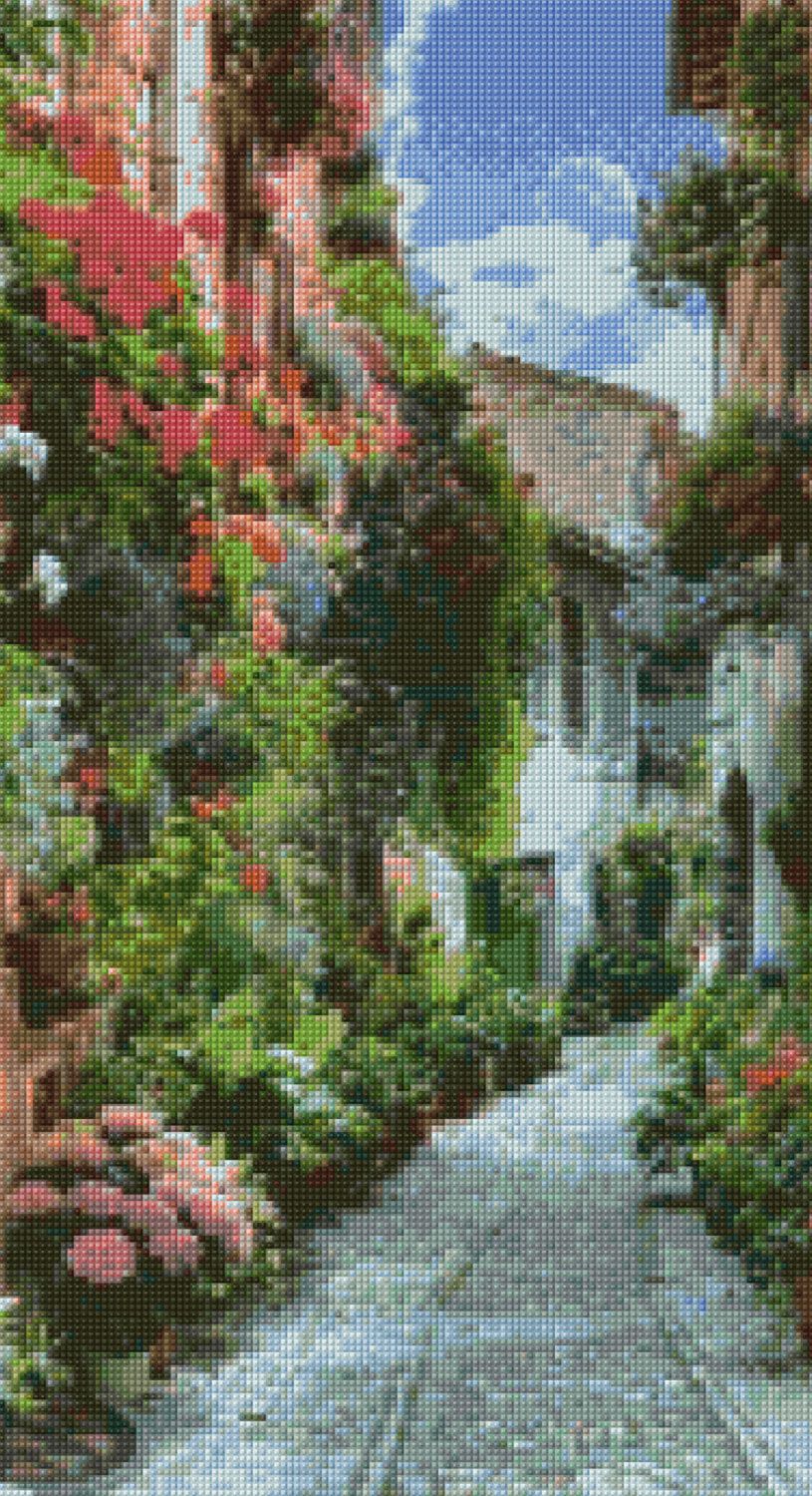 Download Spello Italy Courtyard Cross Stitch pattern PDF - Instant Download (With images) | Cross stitch ...