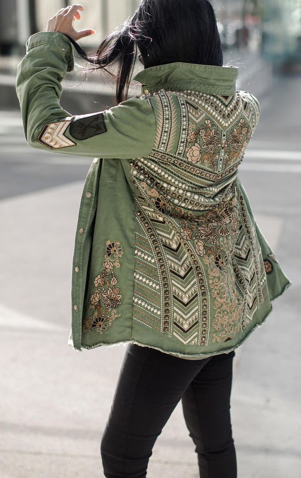 fashion, style, coat, green, black, female, | Abbigliamento fashion, style, coat, green, black, female, | Abbigliamento