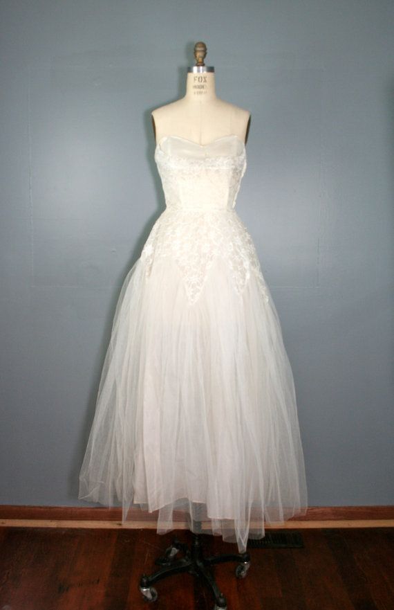Vintage 50s Tulle Dress