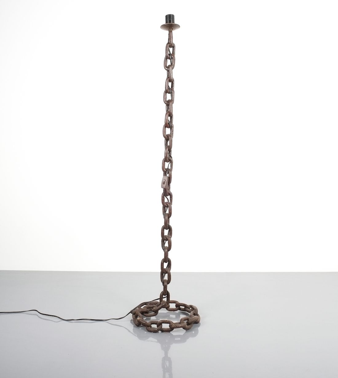 nautical style floor lamps franz west style nautical floor lamp iron chain links large welded chainlink floor light with single bulb large e27 good original cleaned condition nautical style floor lamps franz west style nautical floor lamp iron chain links large welded chainlink floor light with single bulb large e27 good original cleaned condition