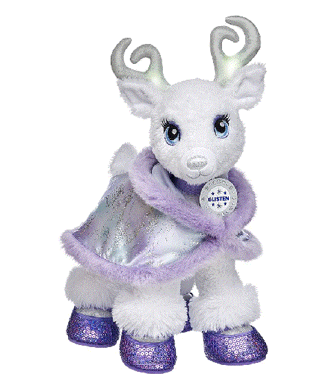 NEW BAB Build a Reindeer Bear Glisten/'s Purple Color Glow Cape w//Tags