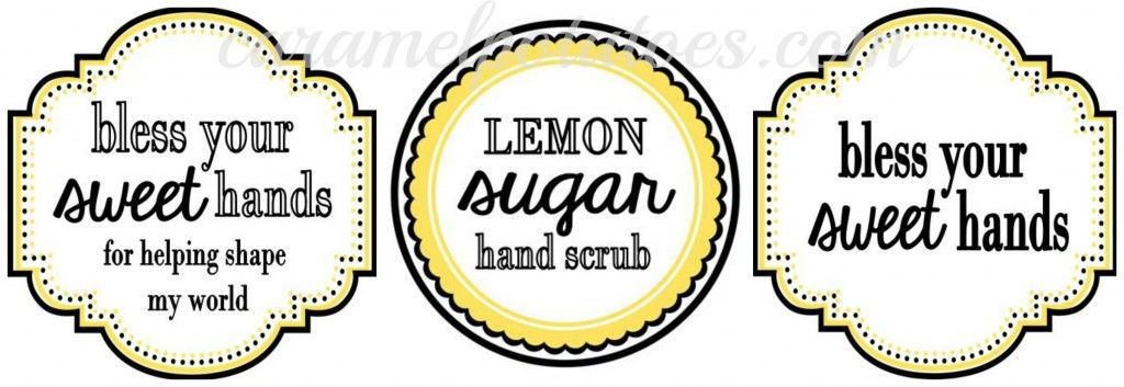 Bless Your Sweet Hands: Lemon Sugar Hand Scrub and {free} Printable Tags Face Cleanser Homemade, Sugar Scrub Homemade, Drug Store Face Moisturizer, Teacher Gifts, Teachers Diy, Free Printables, Gift Ideas, Lollipop Birthday, Charcoal Mask