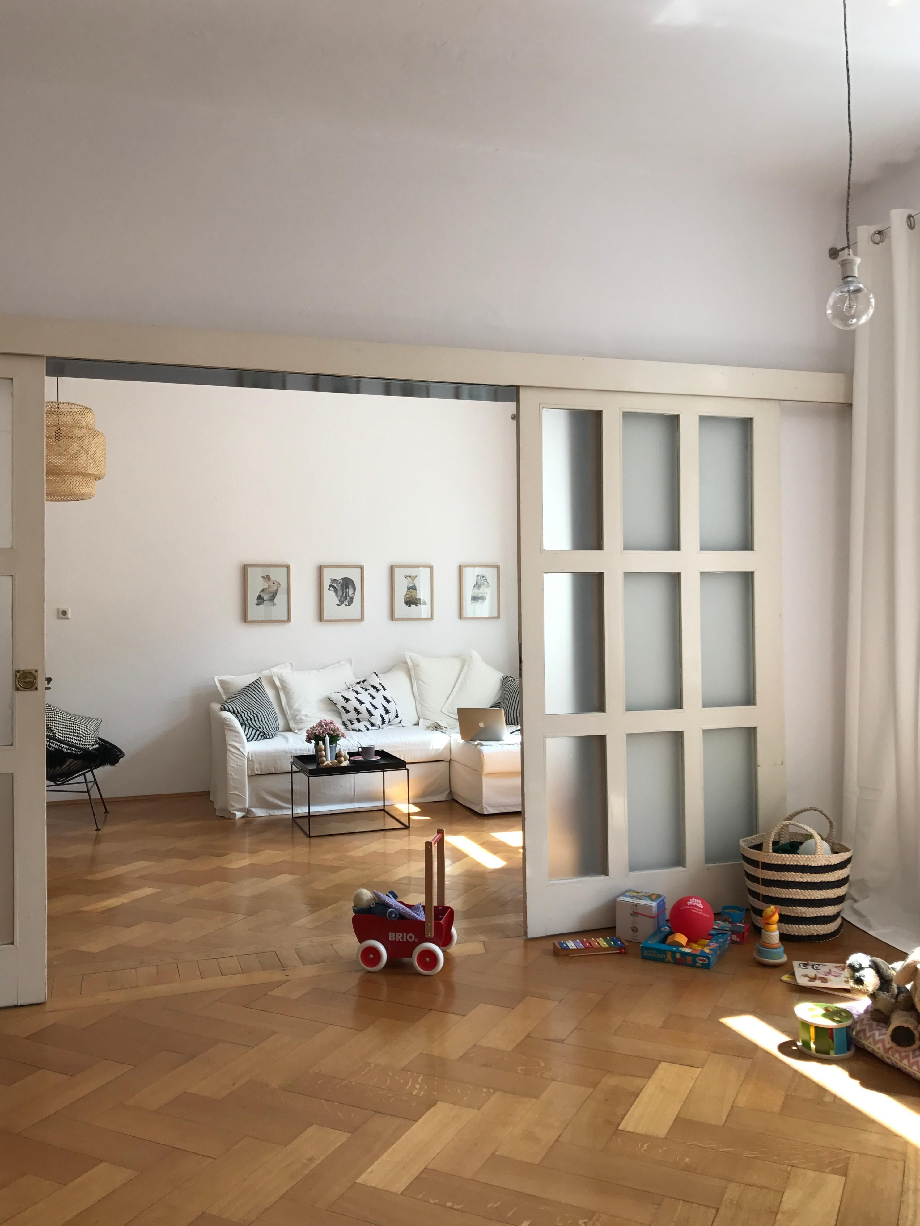 SchiebetürLiebe altbau schiebtür wohnzimmer liv... Altbau