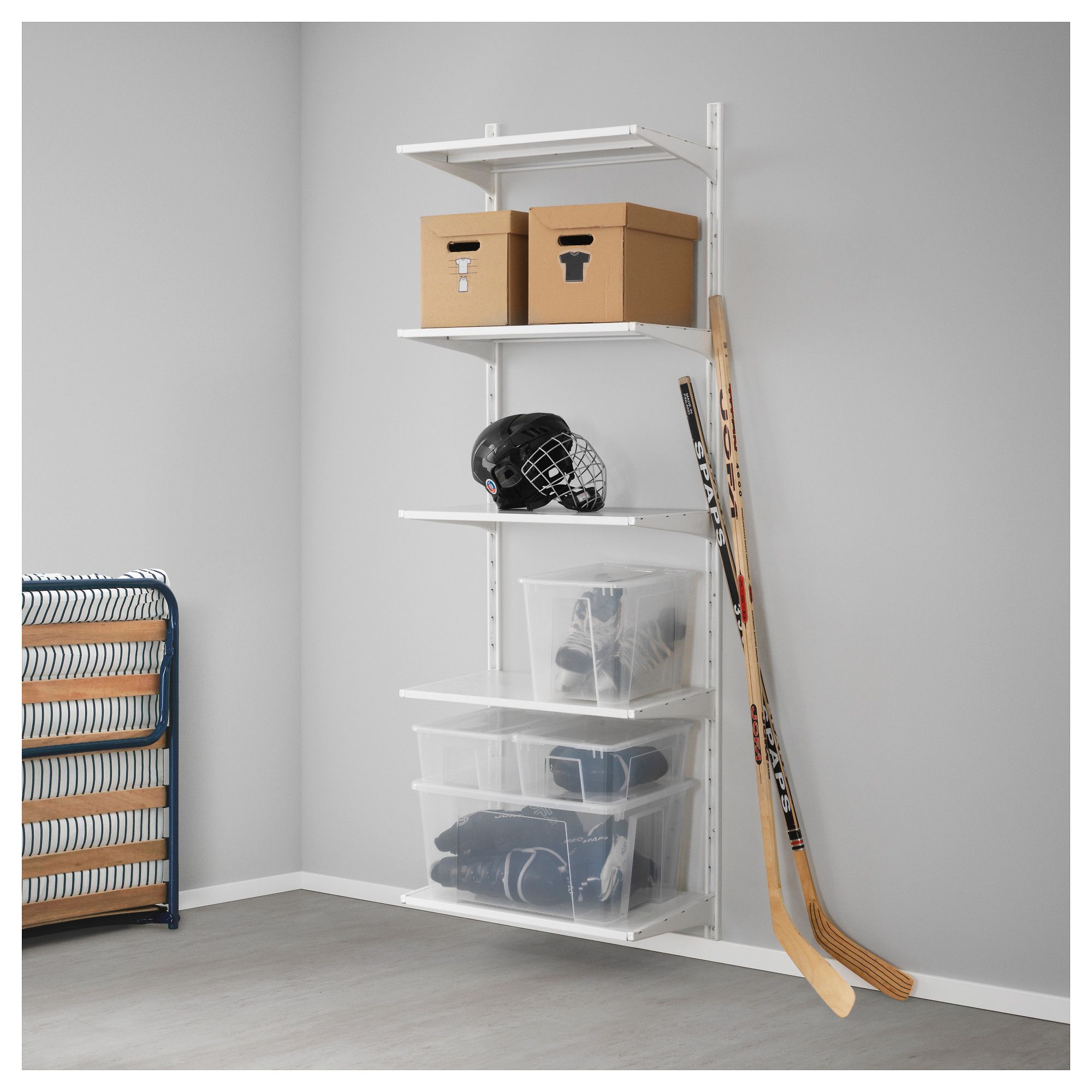 Ikea wall shelves, Ikea ALGOT Wall uprightshelves white 60 5