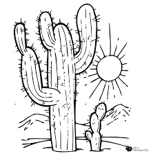 resultado de imagen para dibujos de cactus para colorear