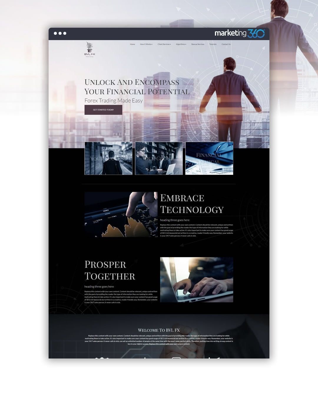 Design Of The Day Forex Trading Group Homepage Mockup Concept By - 