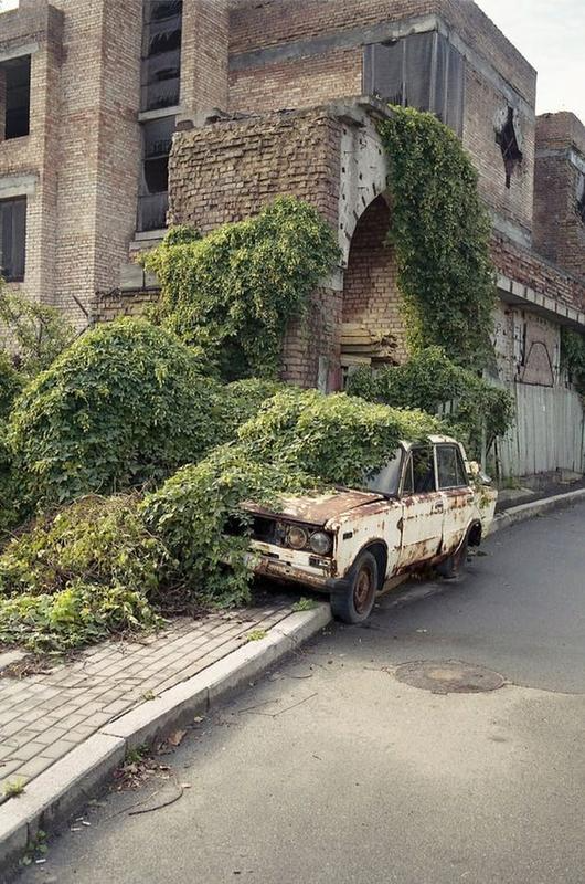 Bone Chilling Photos of Abandoned Places | History Daily Abandoned Buildings, Abandoned Places, Abandoned Cars, Abandoned Asylums, Abandoned Hospital, City Buildings, Pretty Places, Beautiful Places, Apocalypse Aesthetic