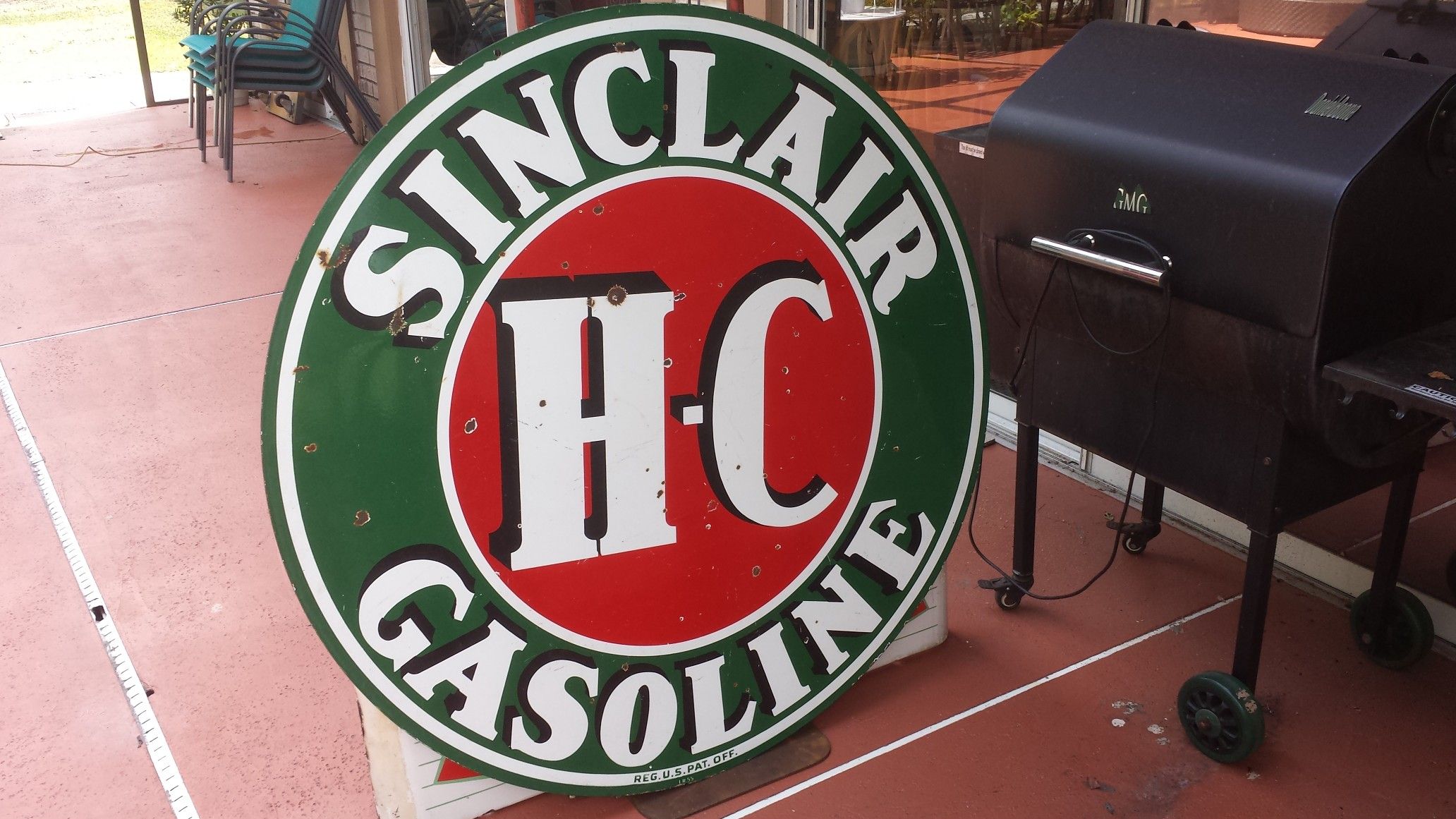 Sinclair HC Gasoline 48" sign Vintage signs, Vintage ads, Signs Sinclair HC Gasoline 48" sign Vintage signs, Vintage ads, Signs