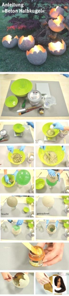 Beton Halbkugel selber machen - Yard ideas diy - #Beton #DIY #Halbkugel #Ideas -...