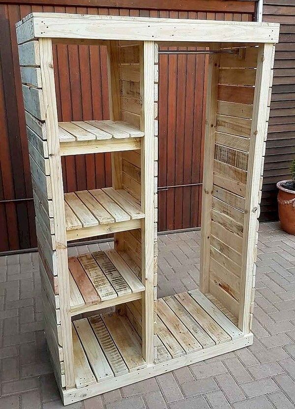 Guarda Roupa de Pallet: +63 Modelos Sustentáveis Para o Seu Quarto