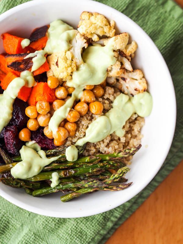 Vegan Quinoa Bowl With Roasted Veggies And Avocado Sauce Gluten Free Vegan Quinoa Bowl With Roasted Veggies And Avocado Sauce Gluten Free