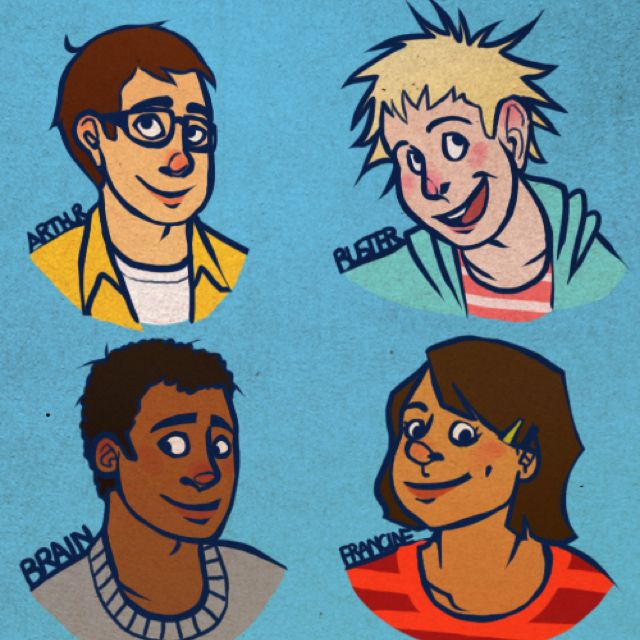 Arthur characters as human teenagers. Brain is a hunk