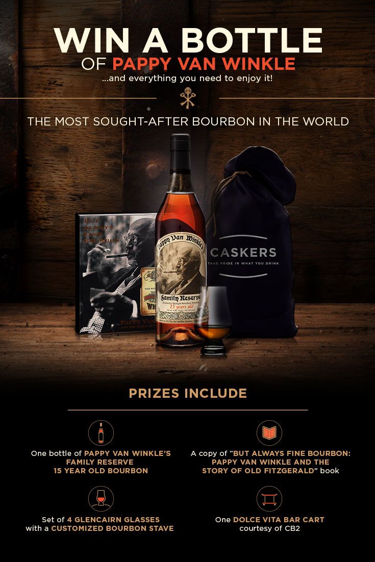 Win A Bottle Of Pappy Van Winkle The Most Sought after bourbon In win-a-bottle-of-pappy-van-winkle-the-most-sought-after-bourbon-in
