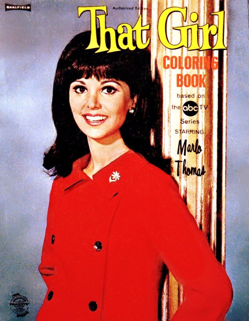 The classic TV show 'That Girl' gave Marlo Thomas a chance to shine That Girl Tv Show, Marlo Thomas, Vintage Coloring Books, Childhood Tv Shows, Vintage Tv, Vintage Kids, Swinging Sixties, Old Shows, Retro Tv