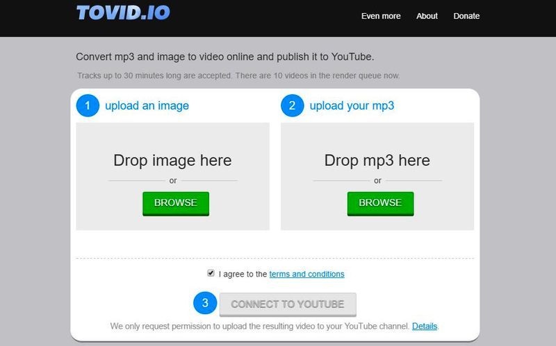 Tovid Es Una Aplicación Web Gratuita Para Convertir Mp3 A Vídeo De Forma Que Podamos Publicarlo En La Popular Plataforma Yo Youtube Video Online Youtube Videos