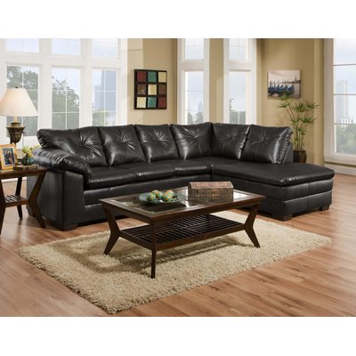 Winston Porter Jetton Sectional Upholstery Black Brown Winston Porter Jetton Sectional