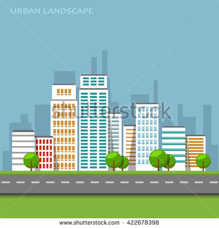 Flat business city urban landscape, vector illustration. Flat city web template. Flat city illustration. Flat city landscape. Flat city eps. Flat city design. Flat city jpg City Landscape, Urban Landscape, City Illustration, Flat Design, Vector Art, Royalty Free Stock Photos, Stock Images, Templates, Picture