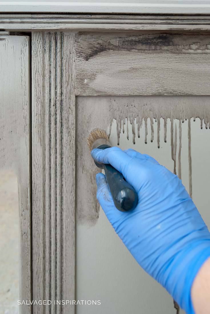 DIY Restoration Hardware Greige Paint Finish #restorationhardware