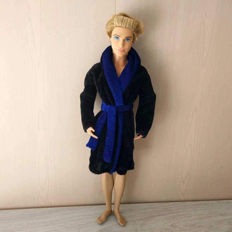 Doll Clothing Male Bathrobe Morning Gown Robe Ken Men Clothes Etsy Comfy Outfits Doll Clothes Clothes