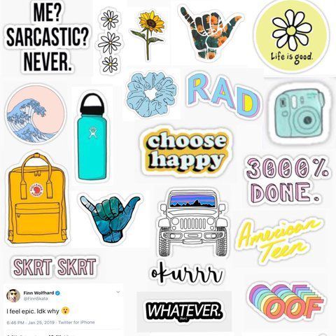 How To Be A Vsco Girl Stickers Pegatinas Imprimibles