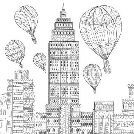 Pin by Kam Mangis on coloring balloon, umbrella | Mandala design art