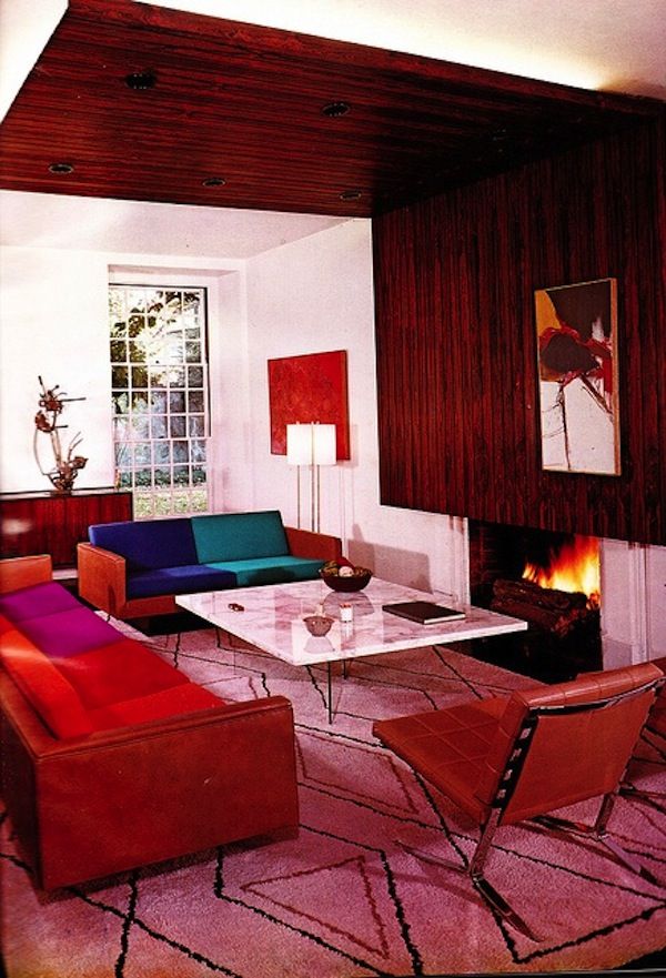 midcentury modern retro interior design decor decoration 50s 60s color block sofa - Retro 50s Home Design midcentury modern retro interior design decor decoration 50s 60s color block sofa - Retro 50s Home Design