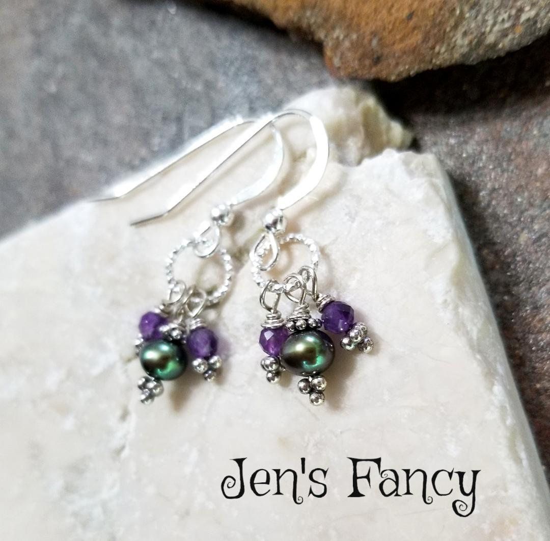 Jen/'s Fancy Women/'s Gift for Her Labradorite Gemstone Necklace Sterling Silver Wire Wrapped Handmade Handcrafted Jewelry Minimalist