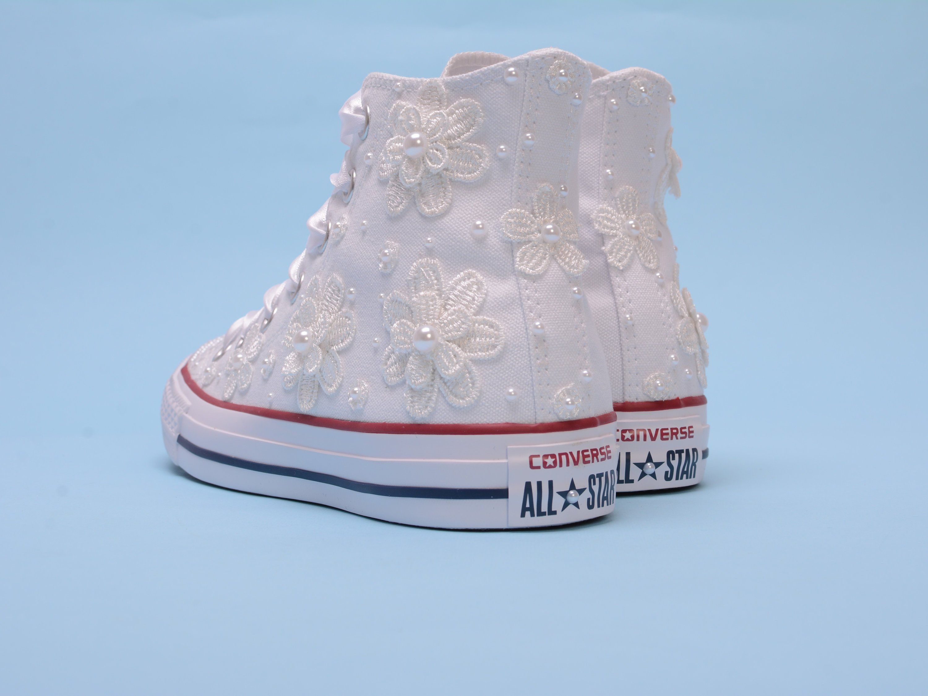 converse wedding laces