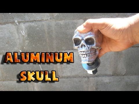 Molten Aluminum Lost Foam Casting A Skull And Making Truck Ball Hitch Youtube For Art Lost Foam Templates