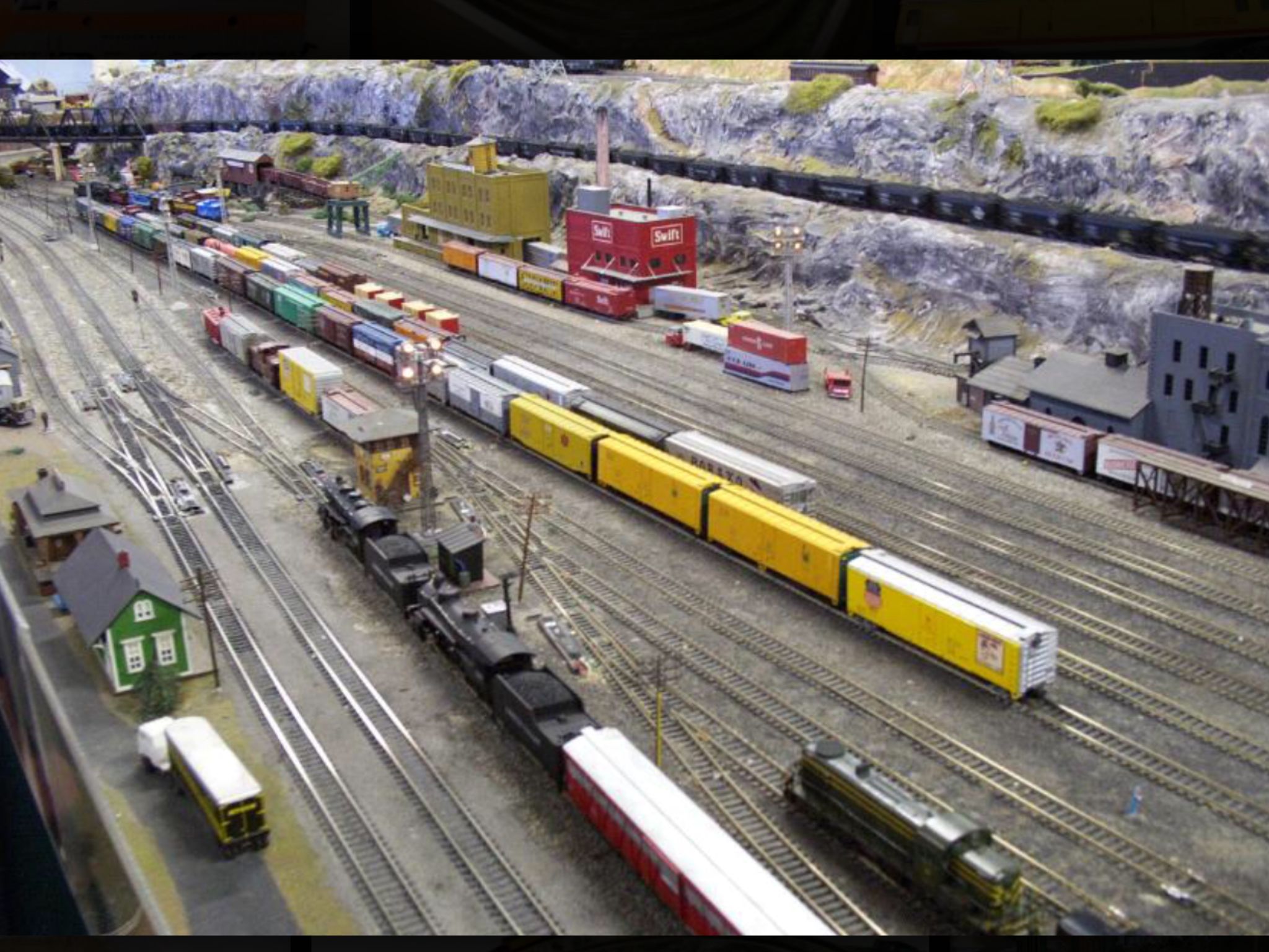 Ferrocarril tren con raíles juguetes en miniatura accesorios muñecas Tube casa de muñecas