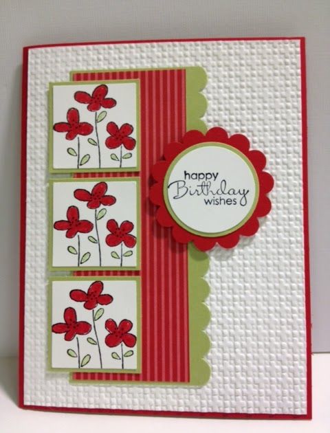easy events birthday card embossed cards floral cards