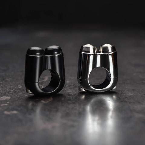 Chrome Motone Triple 3 Button Microswitch Control Momentary Switch 1/" Bars