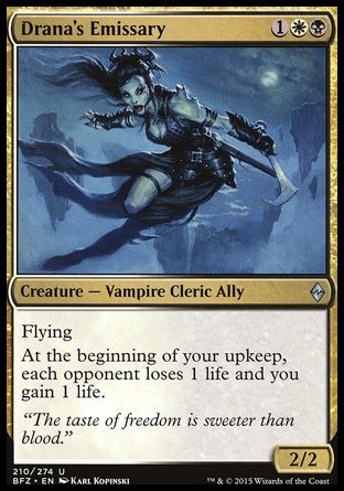 Battle for Zendikar Near Mint 1x x1 English -BF Drana Liberator of Malakir