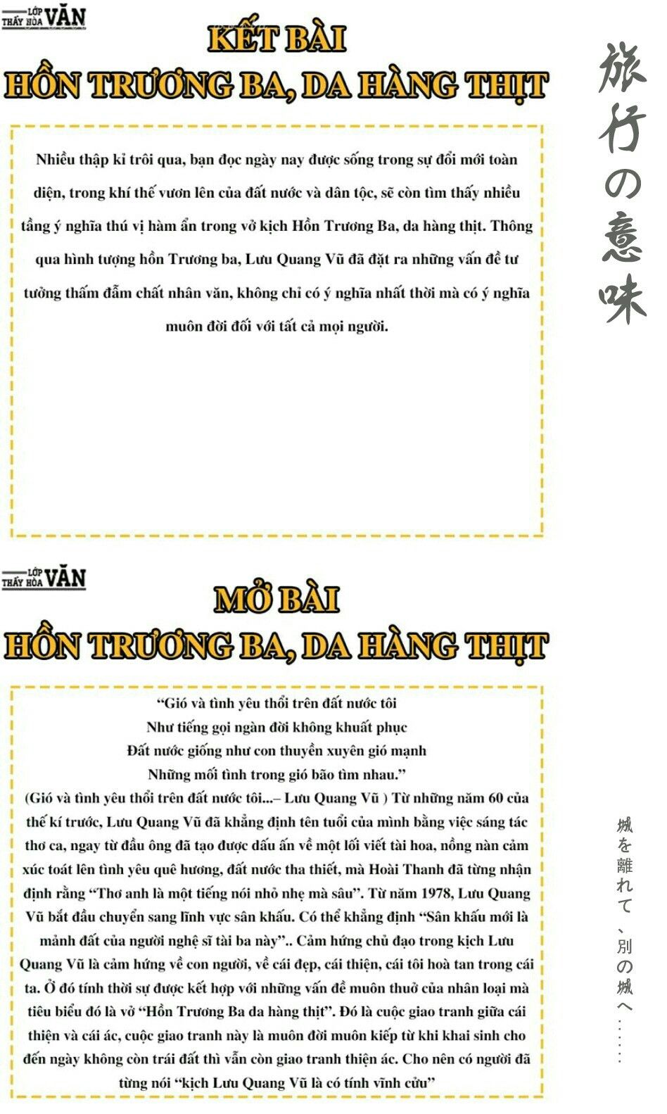 ?Mở & Kết Bài ?Hồn Trương Ba , Da Hàng Thịt | Văn Chương, Học Tập, Giáo Dục