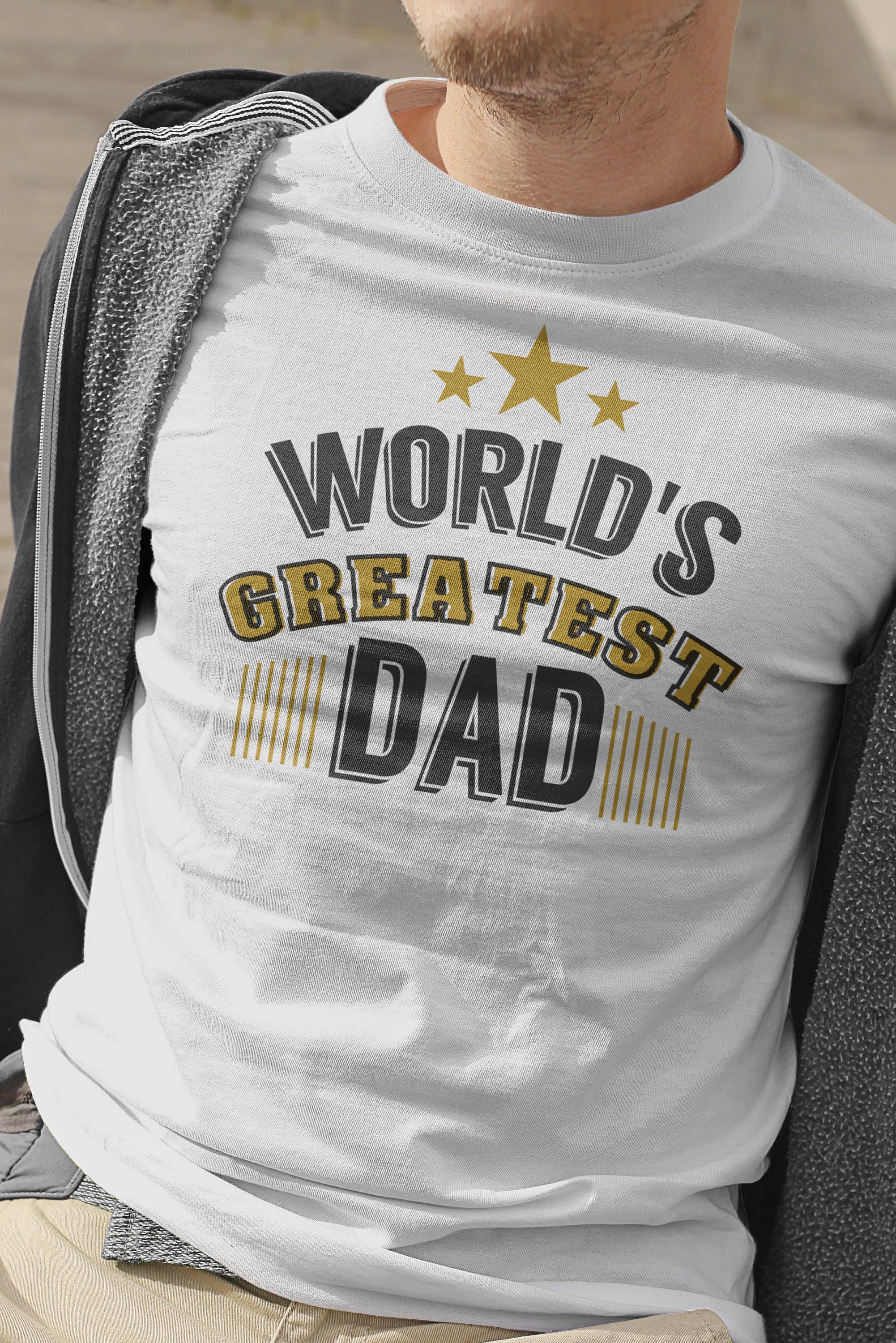 Worlds Greatest Dad Fathers Day T-Shirt Dad Birthday Tshirt | Father's