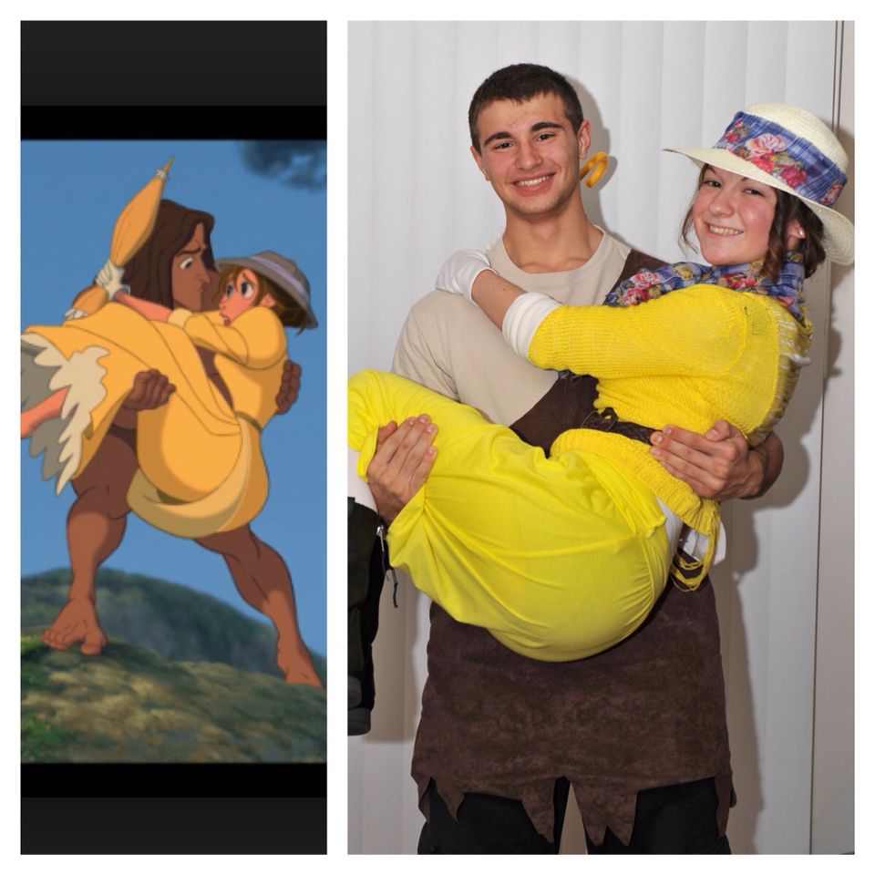 Diy Tarzan And Jane Couple Costumes Diy Couples Costumes Couples Costumes Tarzan And Jane 