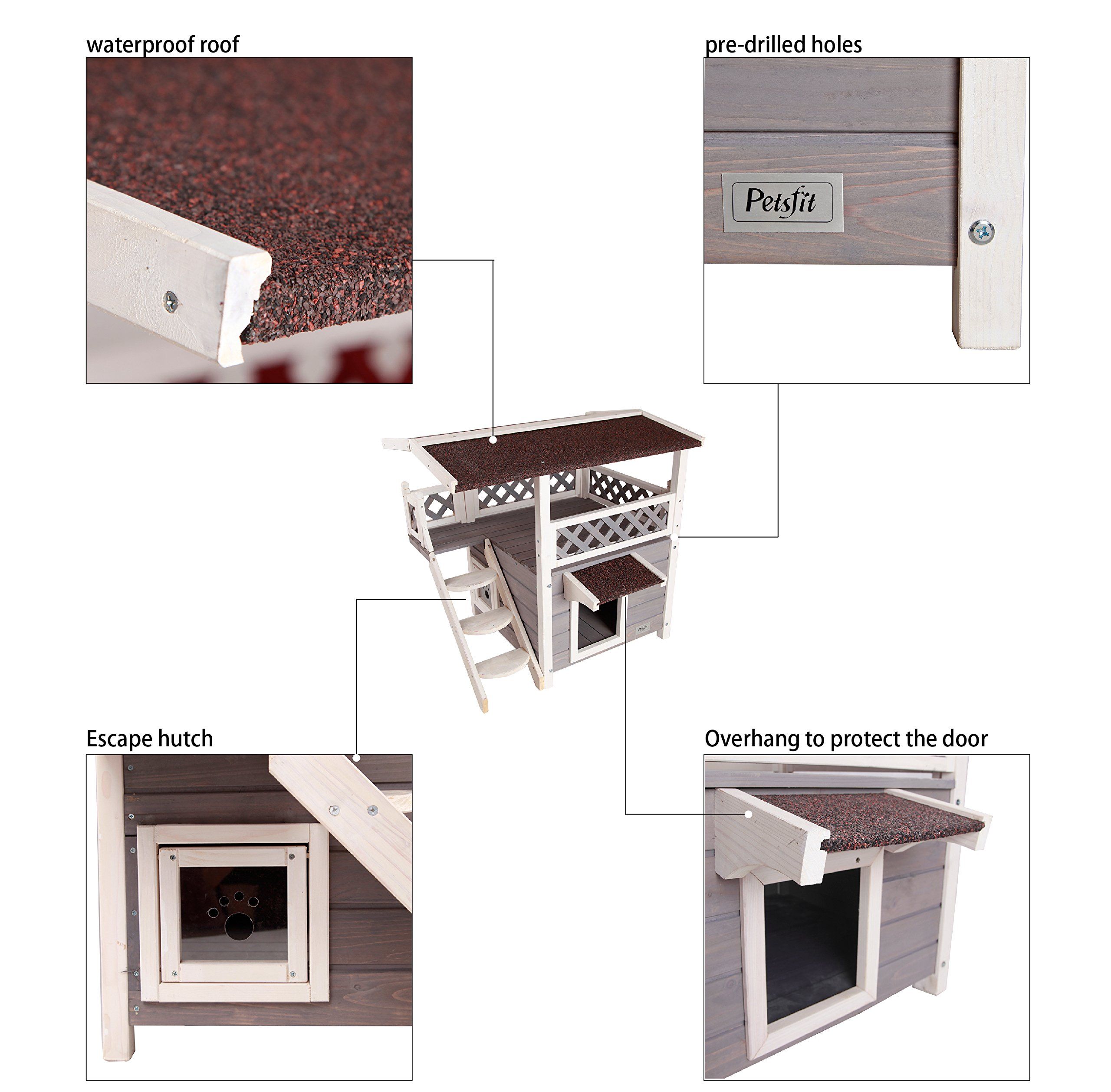 Weatherproof Cat Outdoor Shelter House Cat House Diy Outdoor Cat Shelter Outdoor Cat House