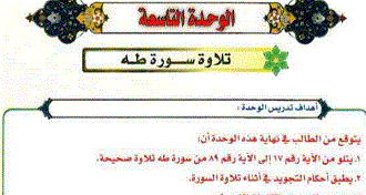 التفسير ثالث متوسط الفصل الدراسي الثاني