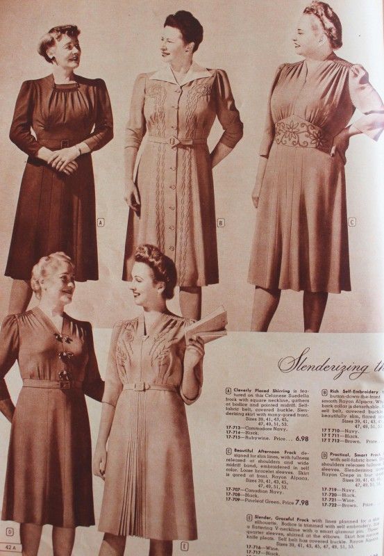 1940s Plus Size Clothing Dresses History